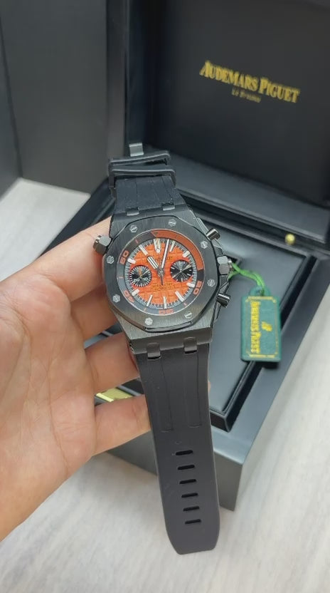 AP Royal Oak Offshore Quartz 44mm Preto M Laranja