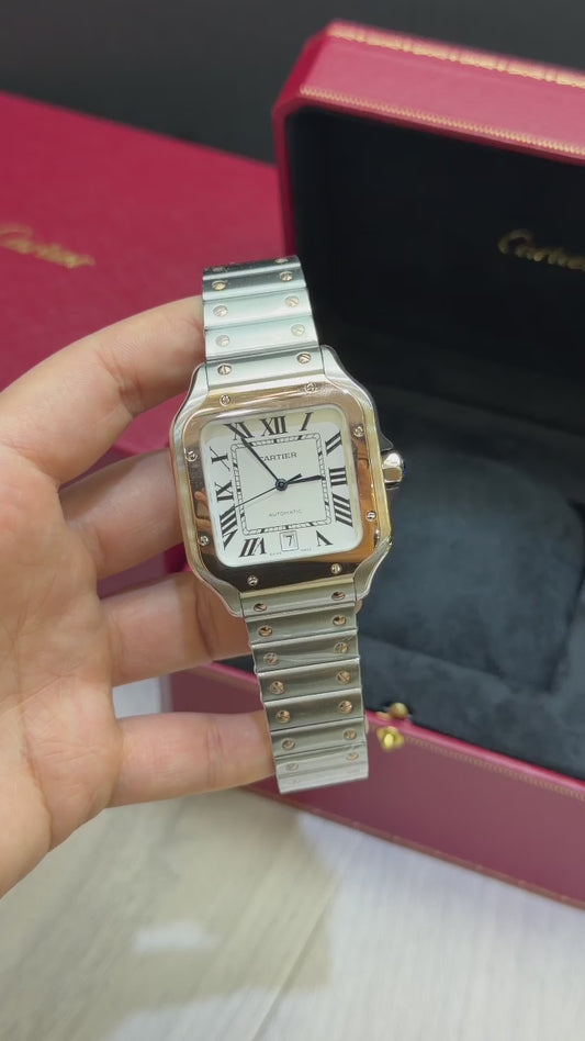 Cartier Santos Bezel Cobre Base Eta Engate Rapido