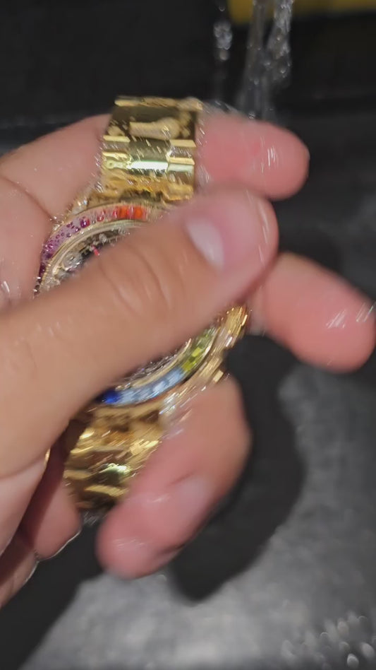 Rolex Daytona Rainbow Cravejado 40mm