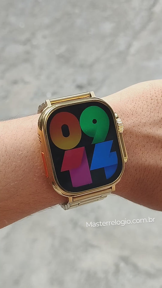 Smart V9 Ultra Max Dourado 49mm