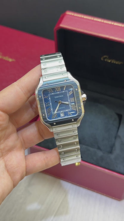 Cartier Santos Azul Base Eta Engate Rapido
