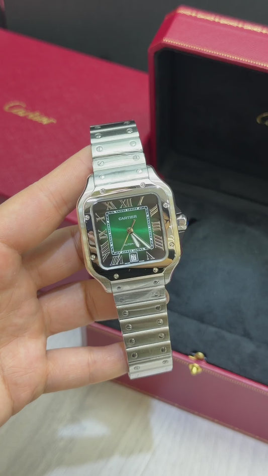 Cartier Santos Verde Base Eta Engate Rapido