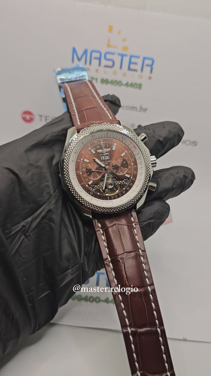 Breitling Bentley A44362 Bronze Pulseira couro