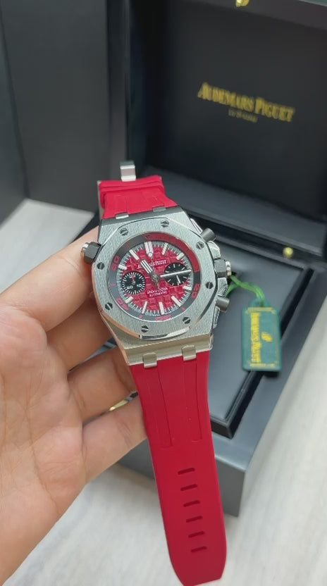 AP Royal Oak Offshore Quartz 44mm Vermelho