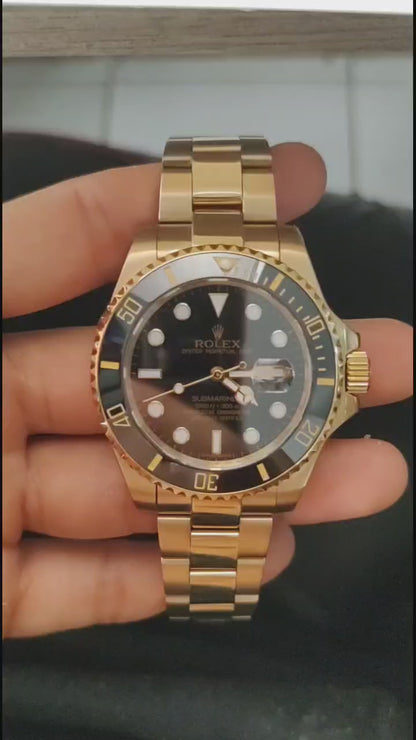 Rollex Submariner Dourado 44mm