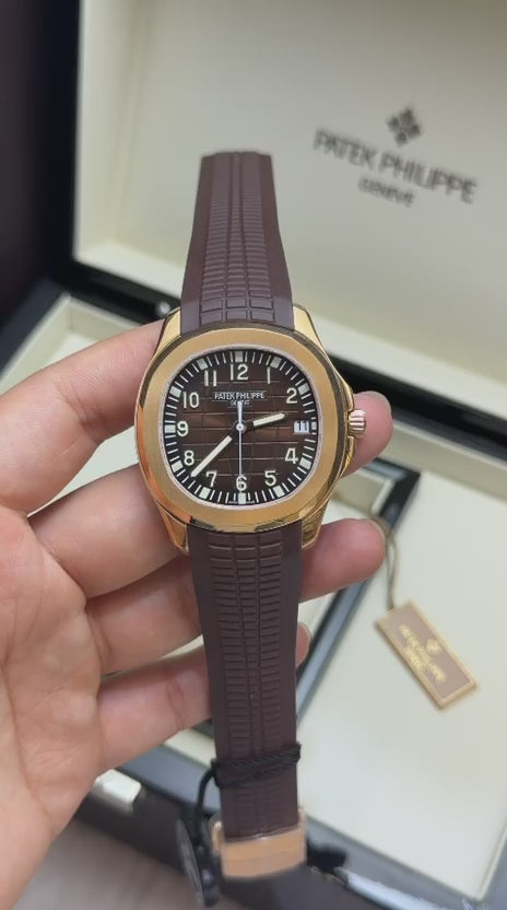 Patek Philippe 5711 Aquanaut Borracha Rosê Marrom