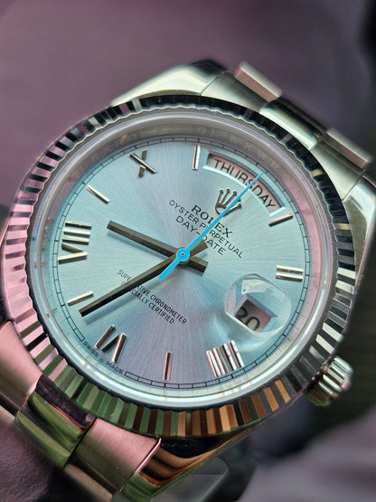 Rolex Day-Date 40mm Azul Tiffany