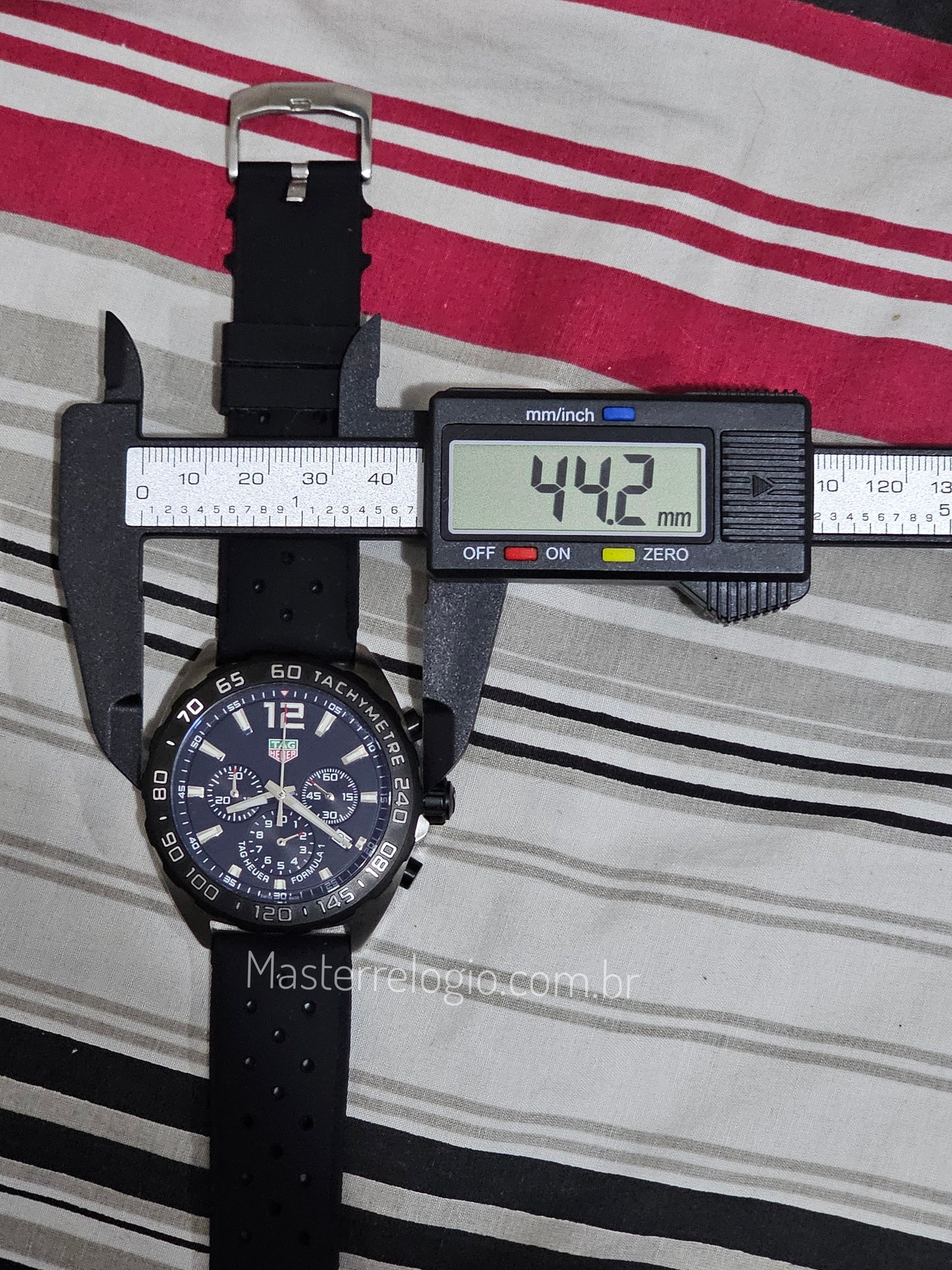 Tag Heuer F1 Cronógrafo pulseira borracha