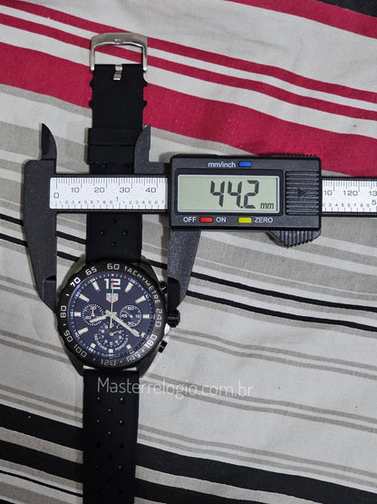 Tag Heuer F1 Cronógrafo pulseira borracha