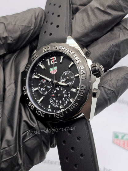 Tag Heuer F1 Cronógrafo pulseira borracha