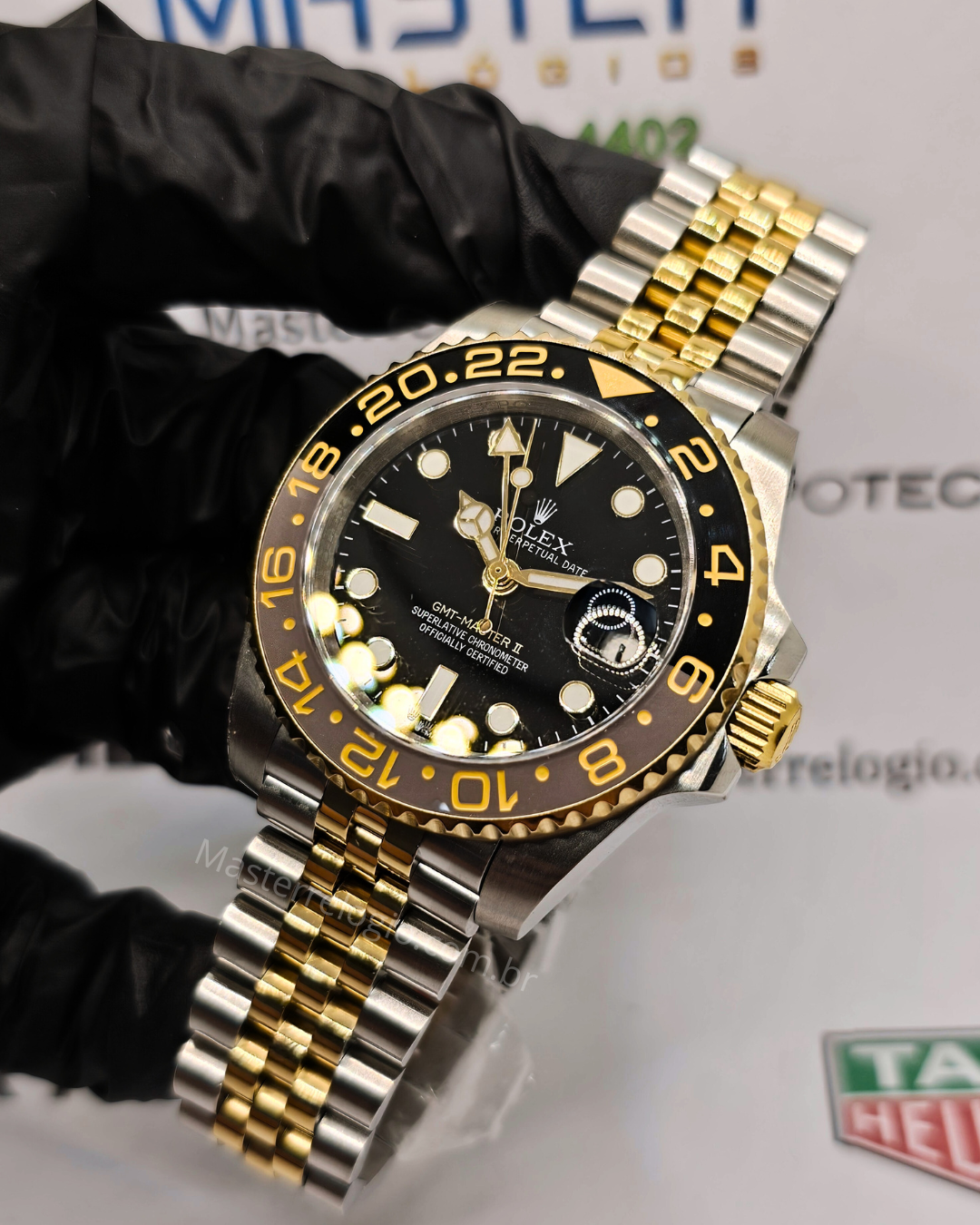 Rolex Gmt-Master II base eta 126713GRNR + caixa completa