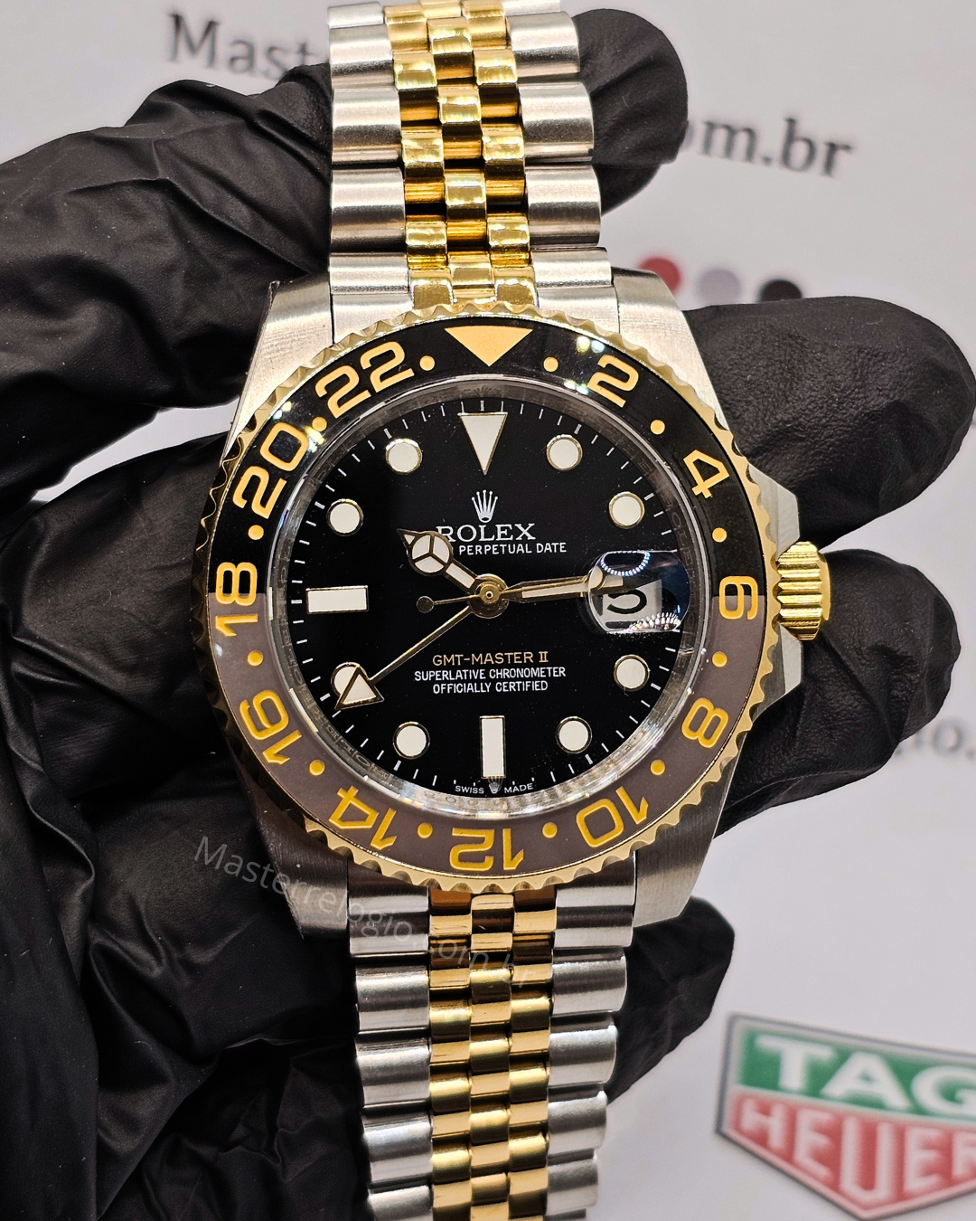 Rolex Gmt-Master II base eta 126713GRNR + caixa completa