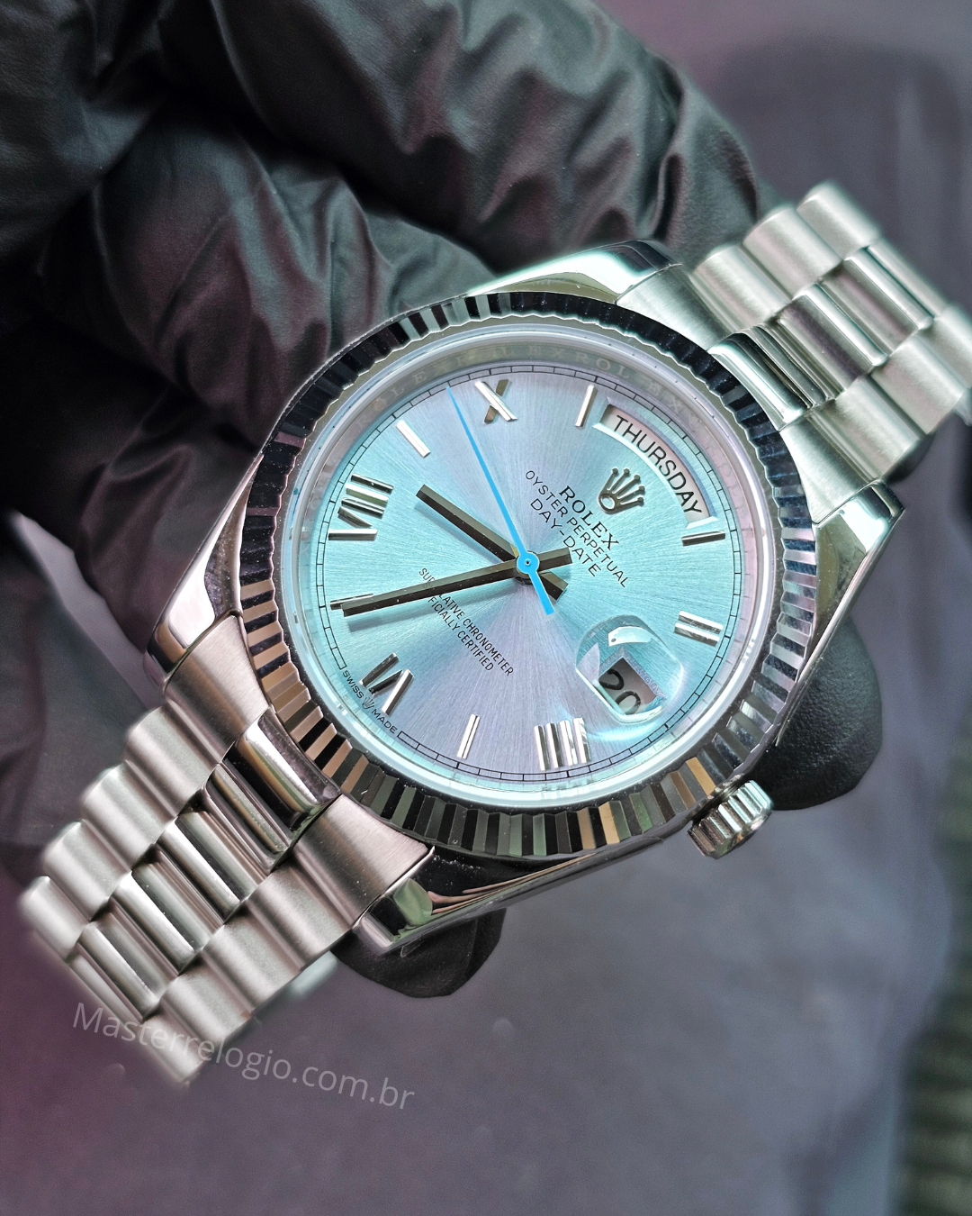 Rolex Day-Date 40mm Azul Tiffany