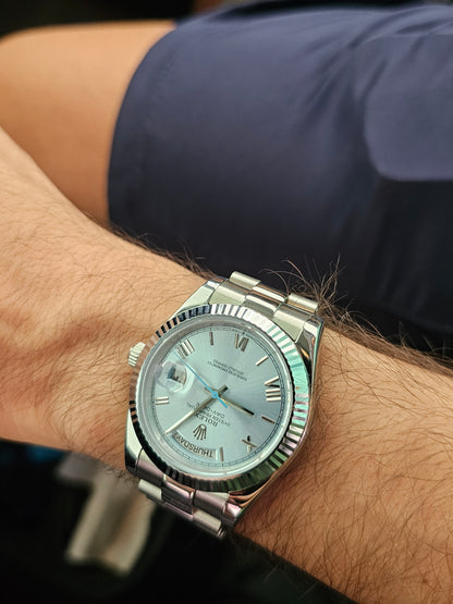Rolex Day-Date 40mm Azul Tiffany