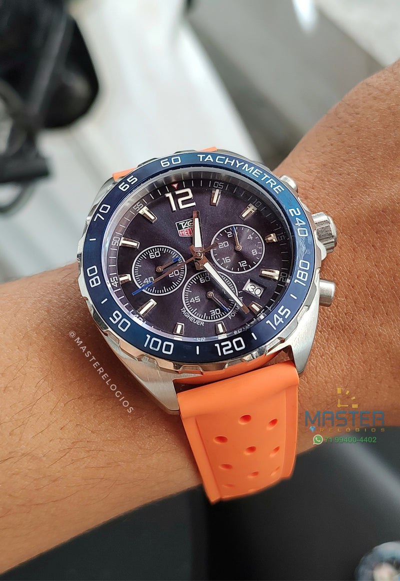 Tag Heuer Pulseira Borracha Caz1010