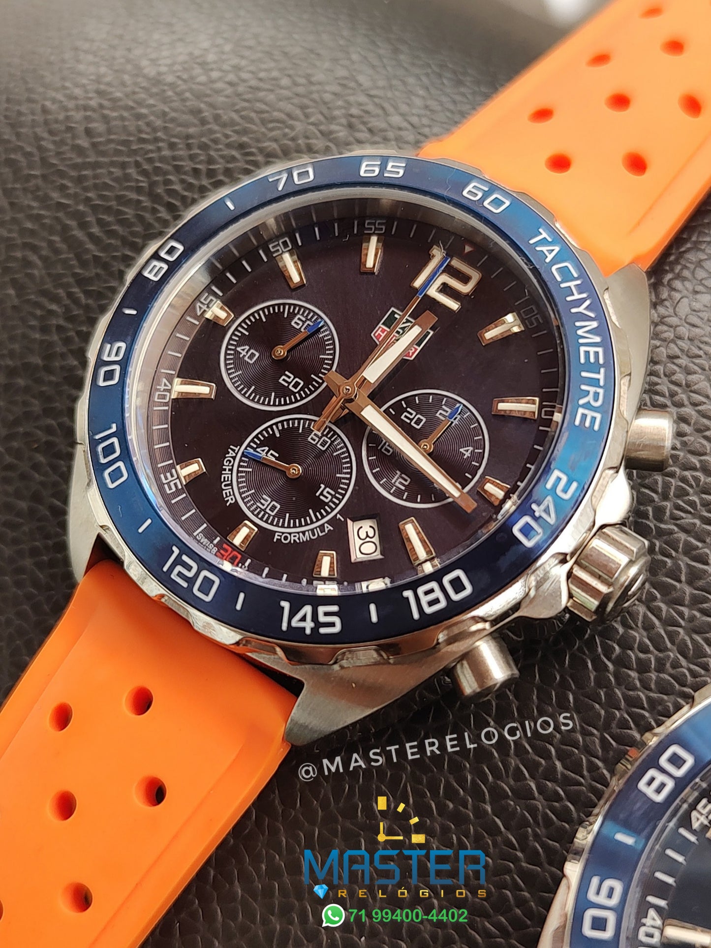 Tag Heuer Pulseira Borracha Caz1010