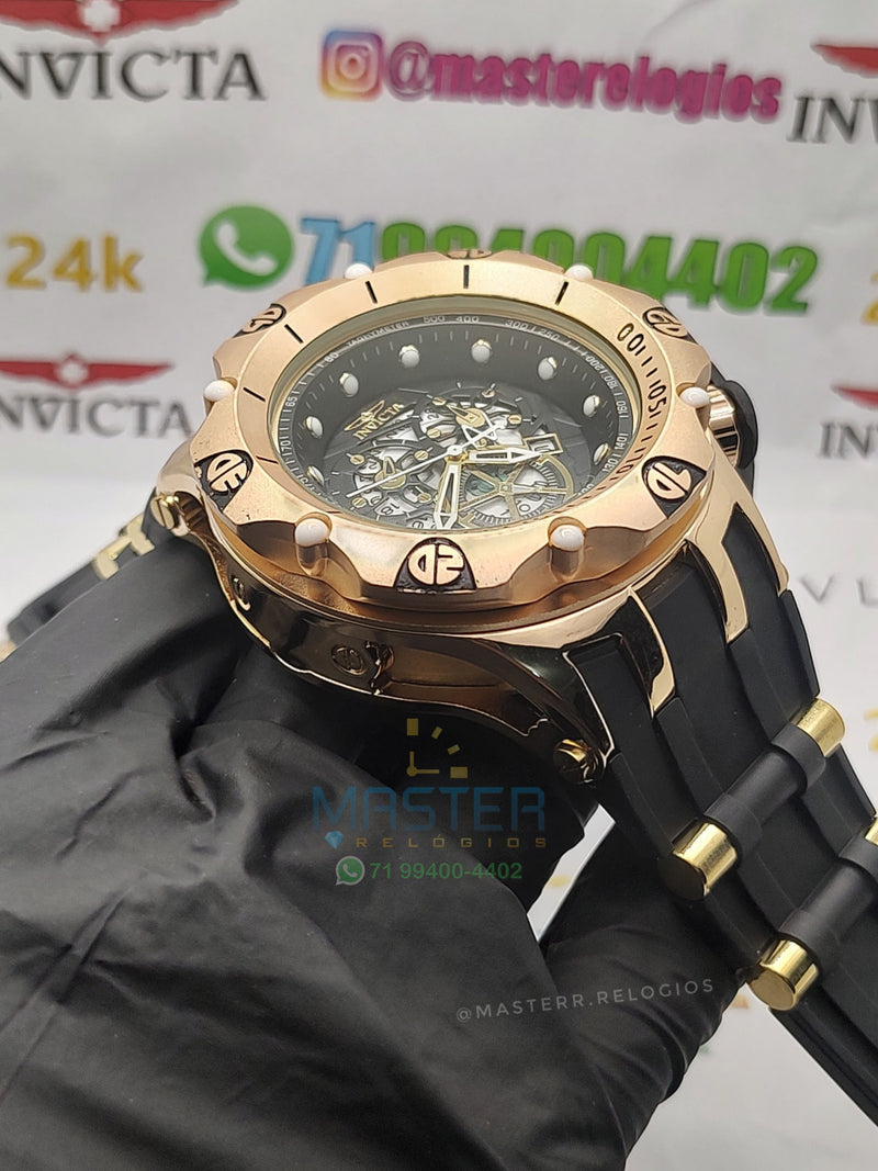 Invicta Hibrid pulseira borracha AA