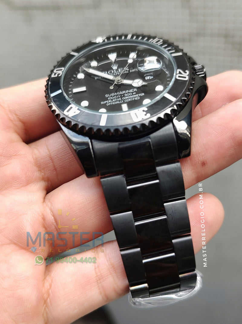 Rollex Submariner Obsidian Preto