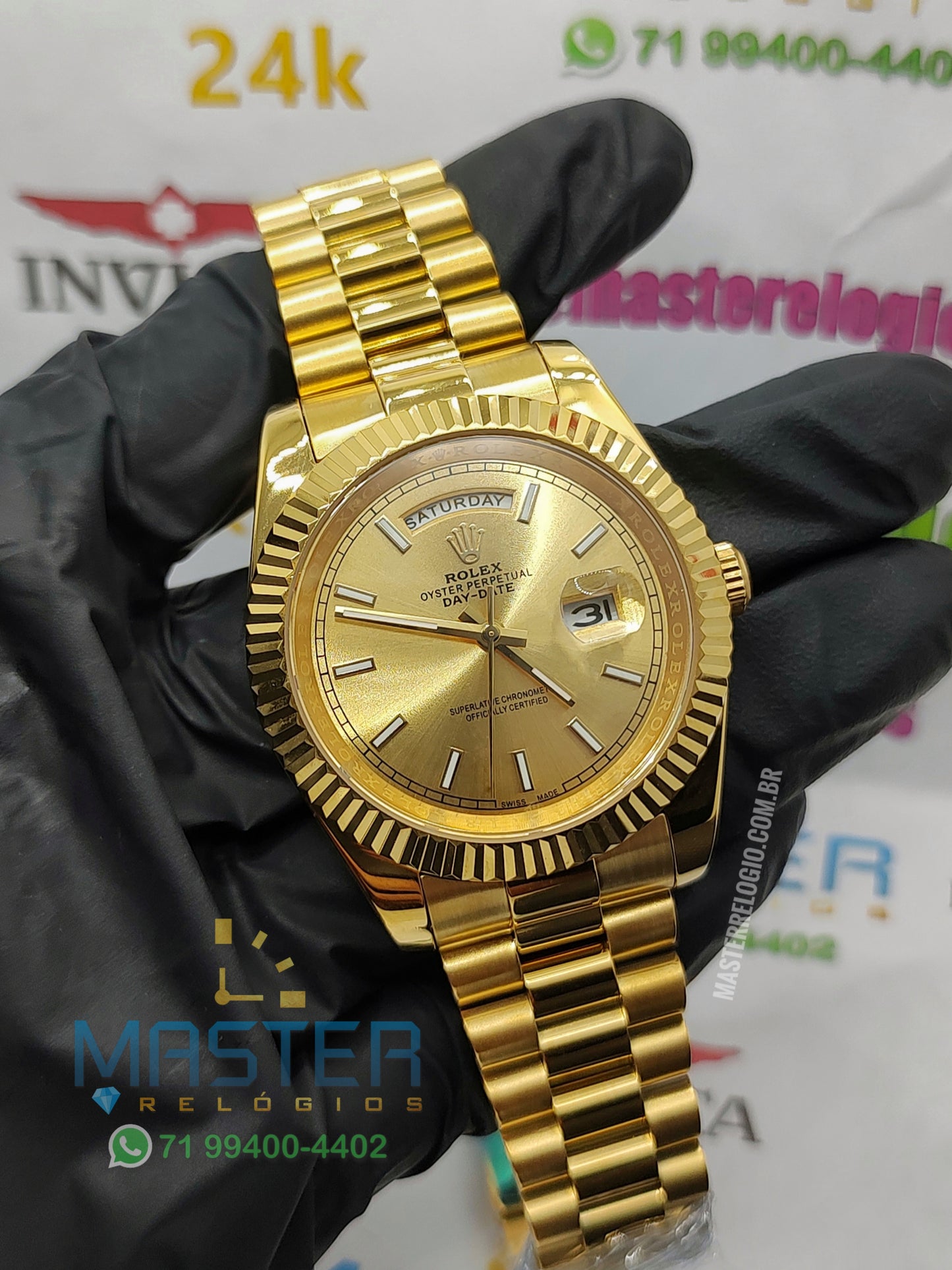 Rollex Day-Date 40mm Dourado