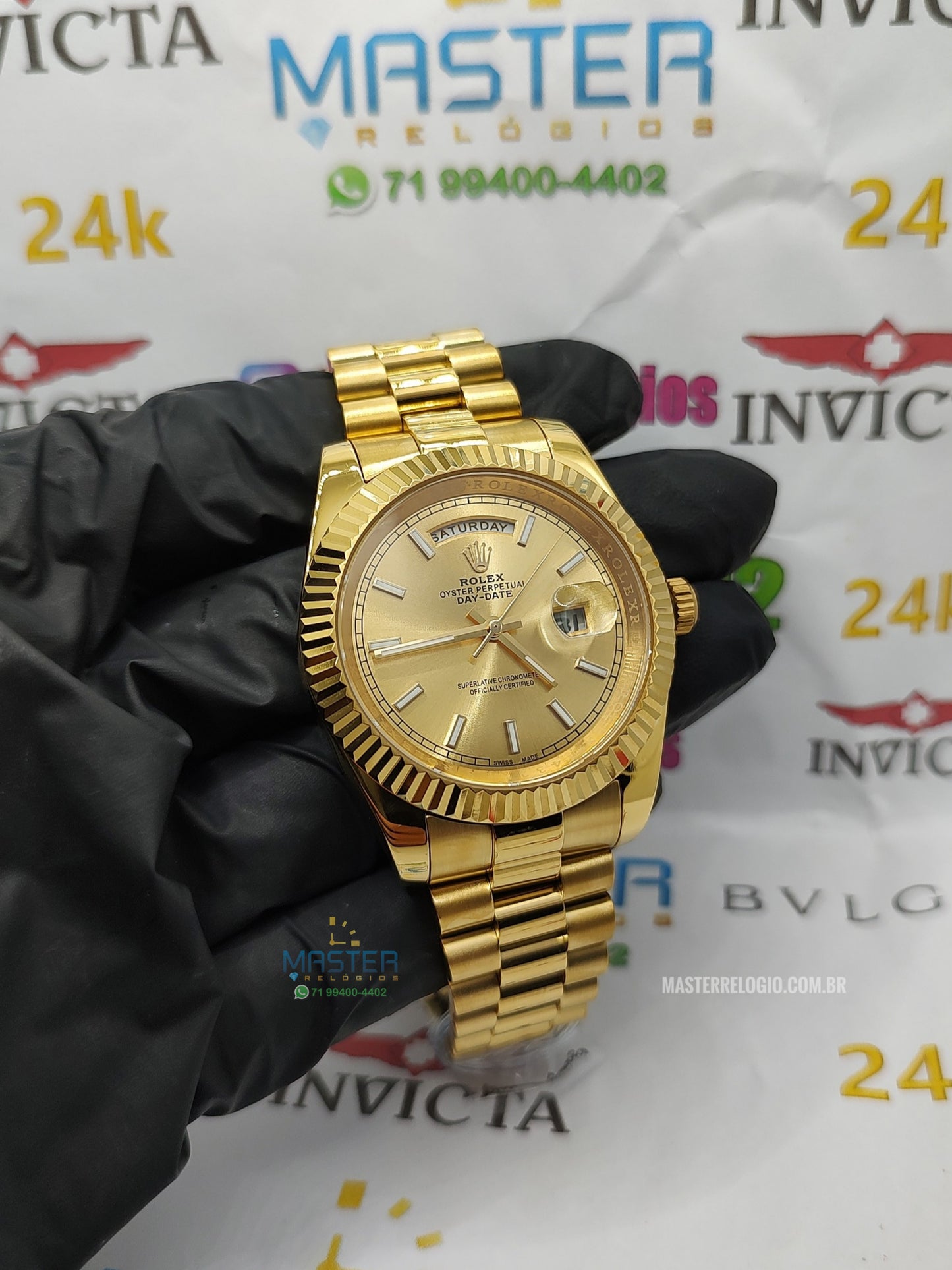 Rollex Day-Date 40mm Dourado