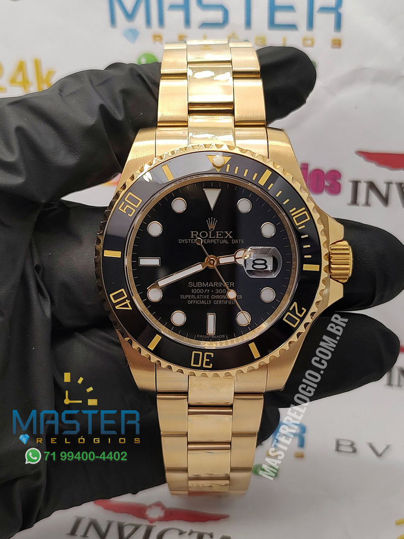 Rollex Submariner Dourado 44mm