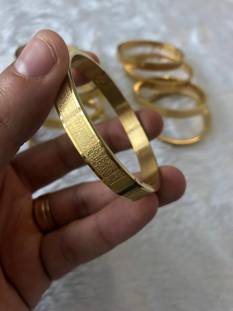 Bracelete folheado ouro 18k