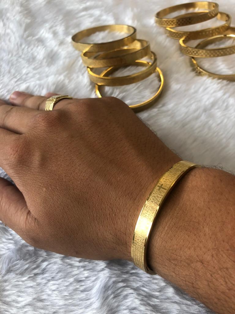 Bracelete folheado ouro 18k