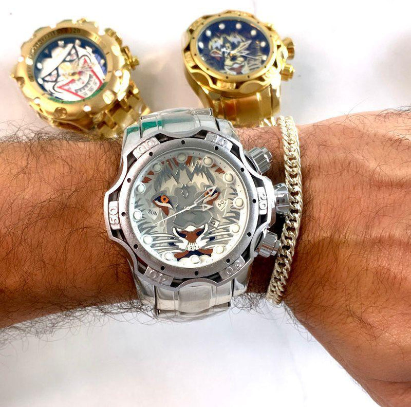 Invicta lion face online watch