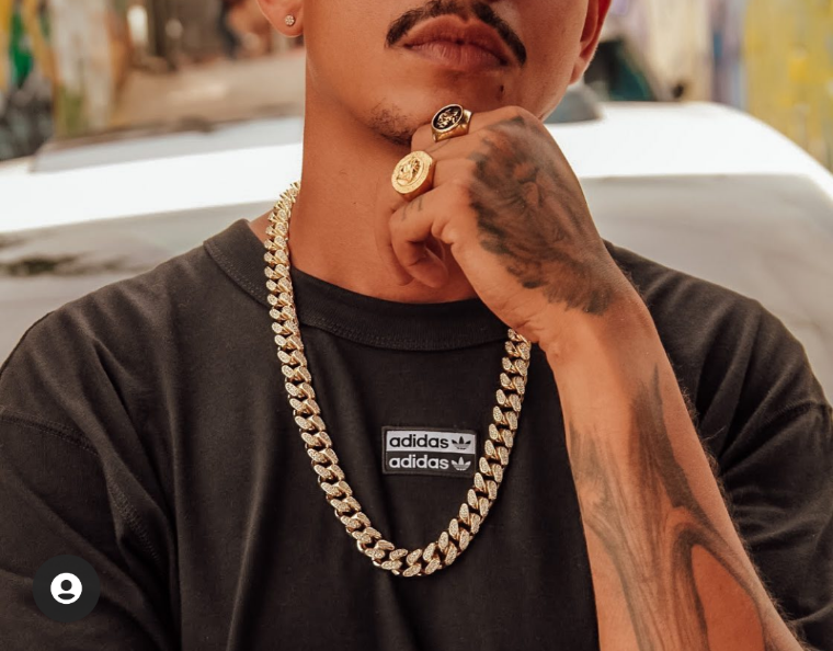 Corrente Cravejada 250g banhada a 10 milesimos de ouro 18k 60cm