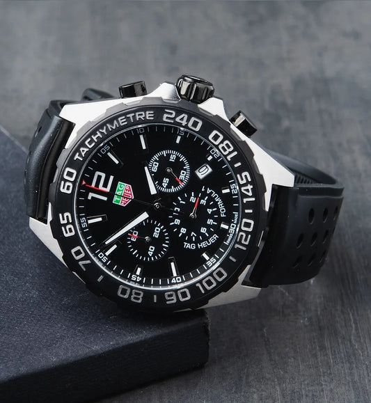 Tag Heuer F1 Cronógrafo pulseira borracha