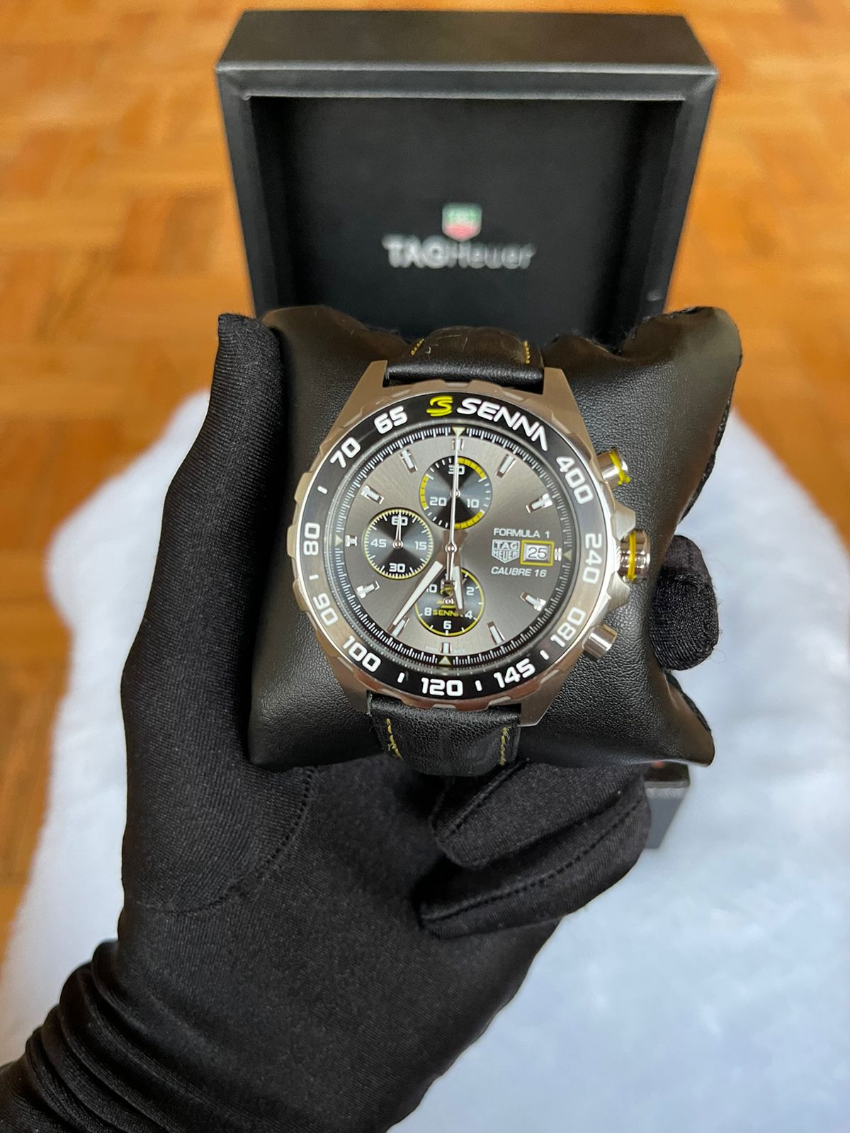 Tag Heuer F1 Cronógrafo pulseira borracha