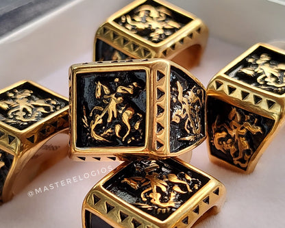 Anel São Jorge Dragão