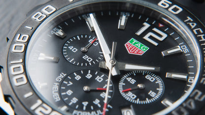Tag Heuer F1 Cronógrafo pulseira borracha