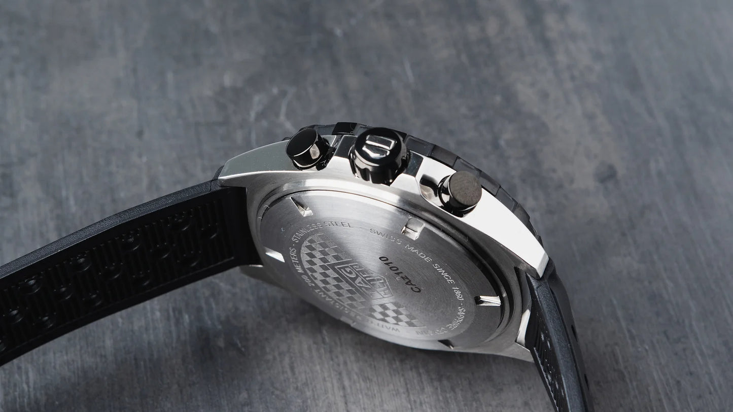 Tag Heuer F1 Cronógrafo pulseira borracha