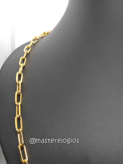 Corrente cartier 3x2mm boleada banhada a 10 milesimos de ouro 18k 70cm