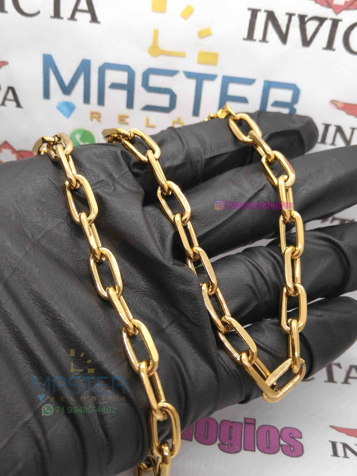 Corrente Cartier Boleada Laminada 7mm banhada a 10 milesimos de ouro 18k 60cm