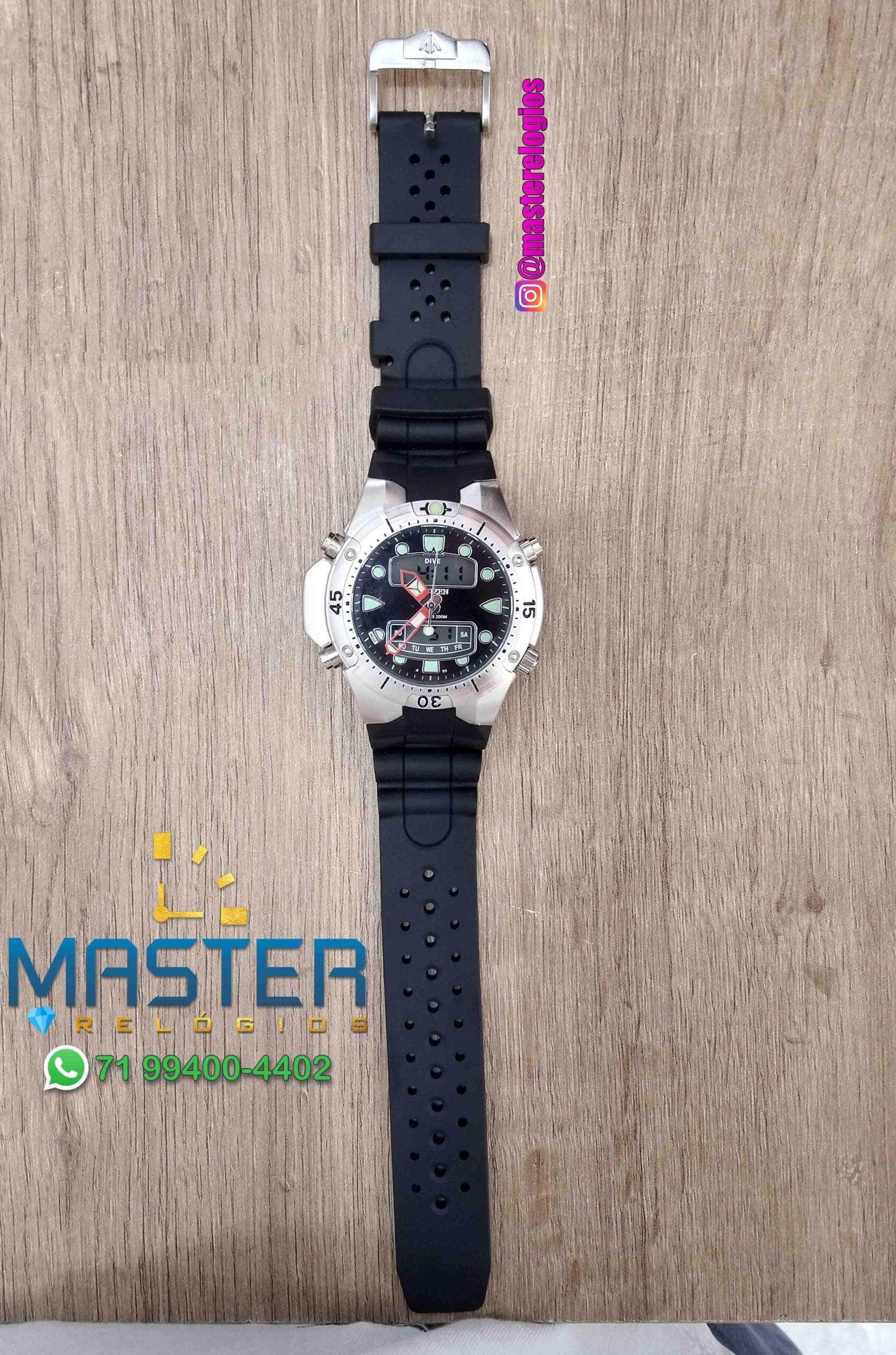 Citizen aqualand 3 Pulseira de borracha – MasterRelogios Citizen aqualand 3 Pulseira de borracha – MasterRelogios