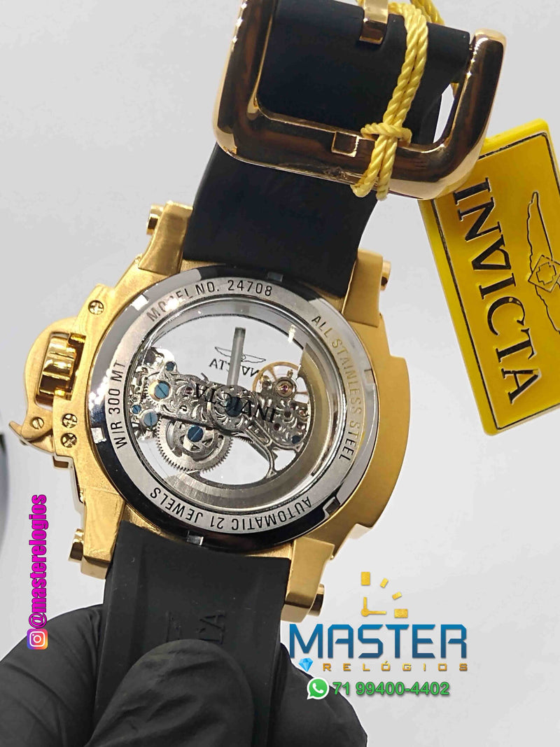 Invicta Transparente Pulseira Borracha Coalition Force