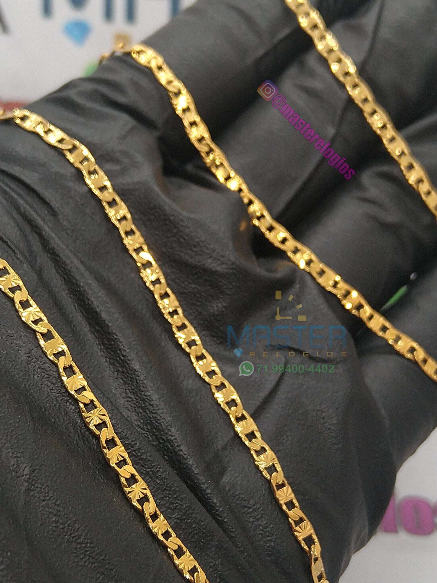 Corrente Piastrine 1 fina/media banhada a 10 milesimos de ouro 18k 70cm