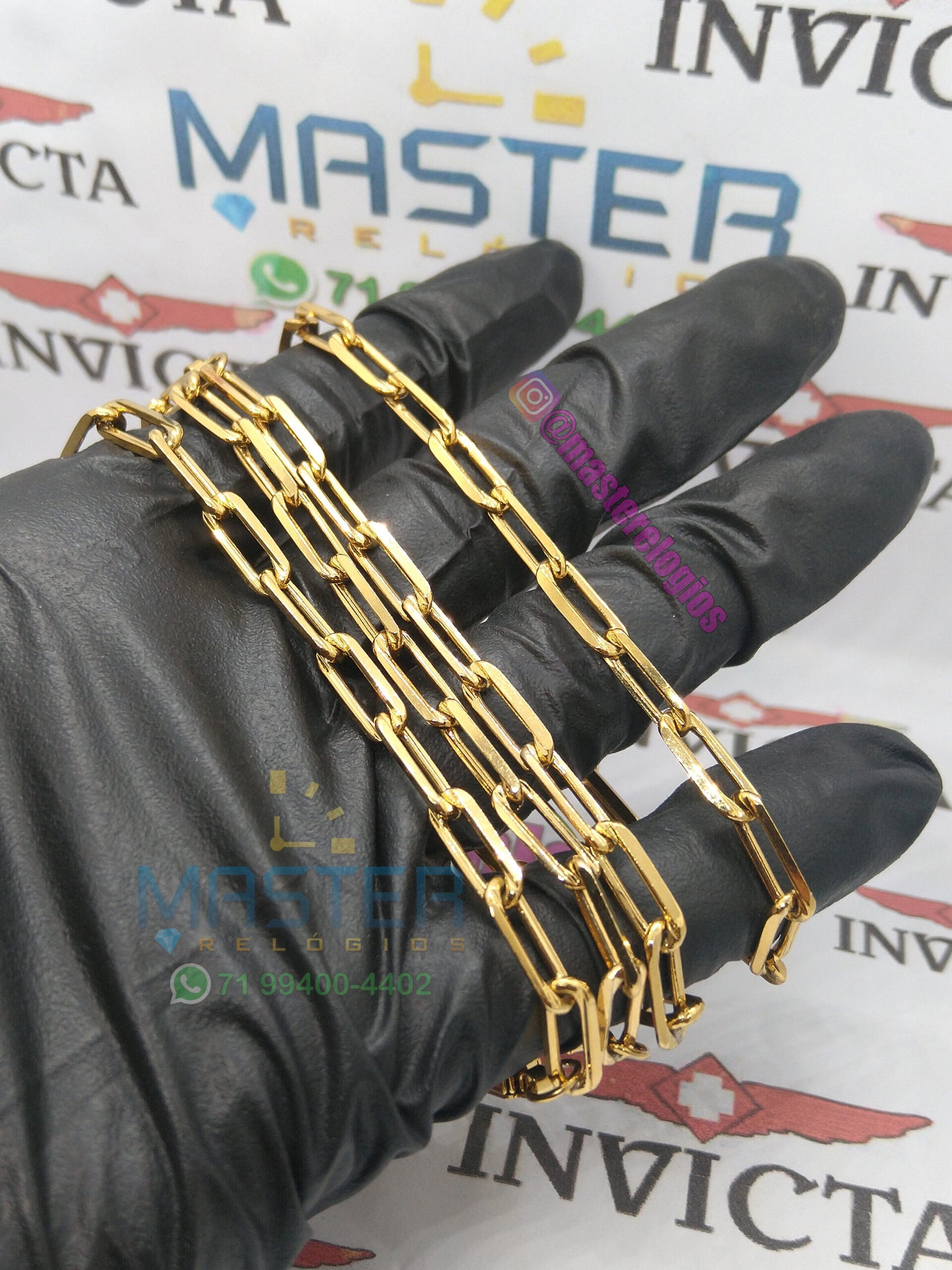 Pulseira cartier alongada 21cm 5mm banhada a 10 milésimos de ouro 18k