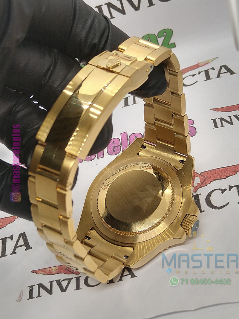 Rollex Submariner Hulk Dourado com verde 44mm